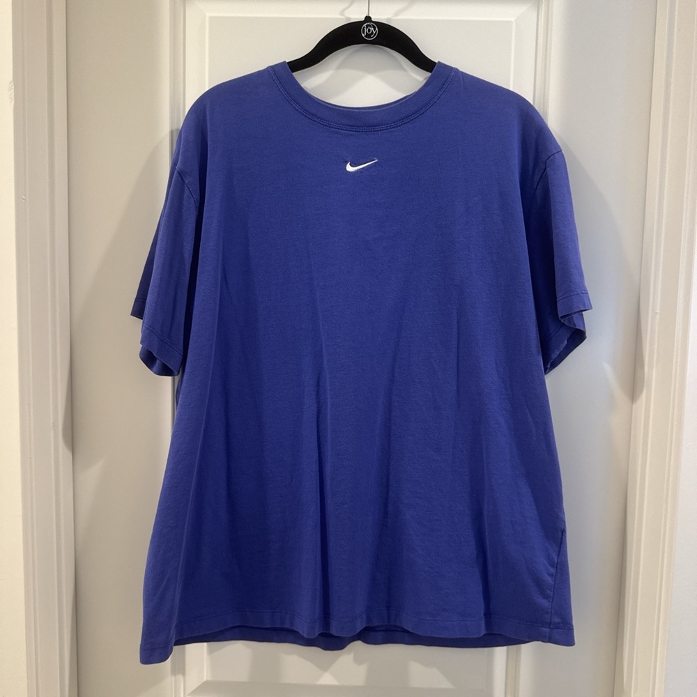 Nike Blue Short Sleeve Tee Athletic Style